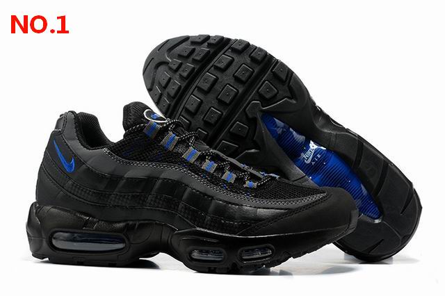 Nike Air Max 95 Men Shoes Black Grey Blue;